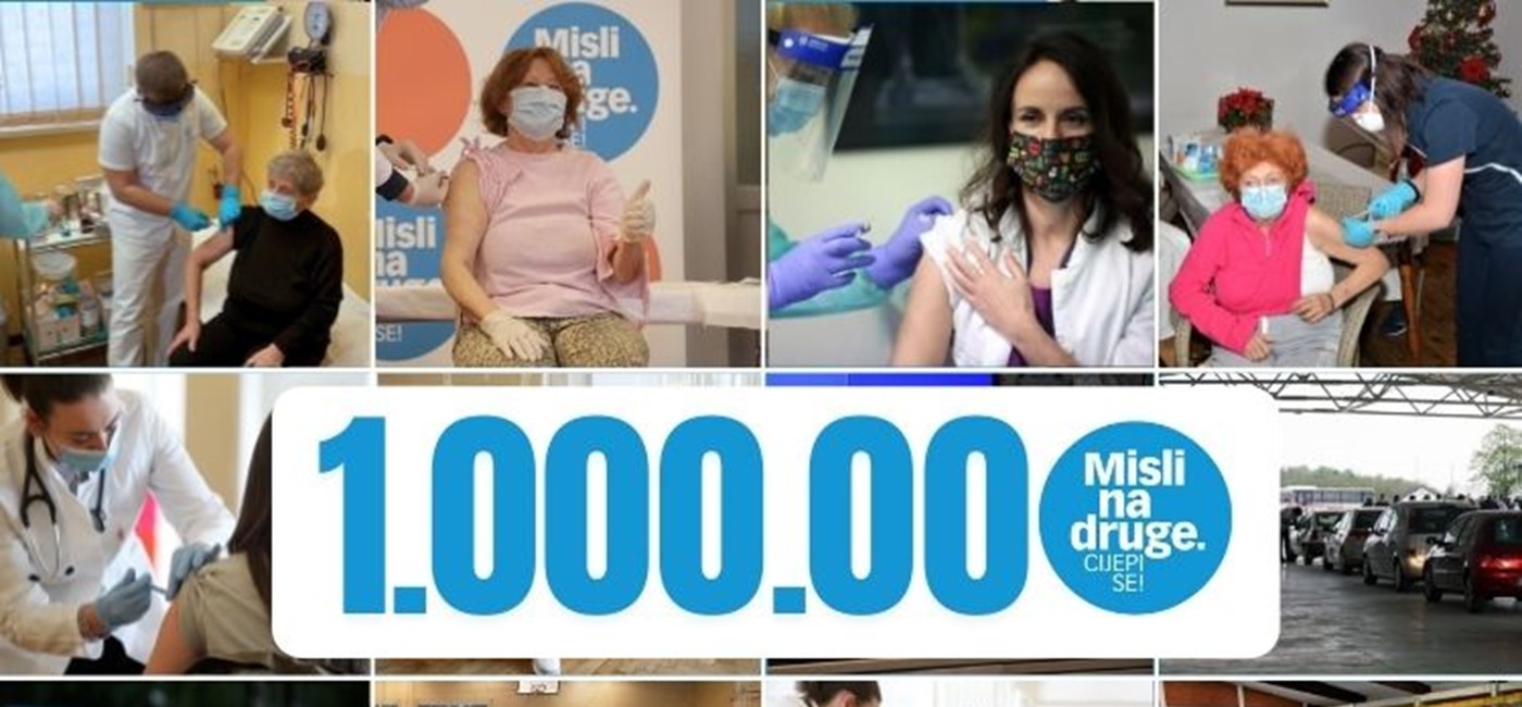 Više od milijun ljudi ili 30 posto odraslih primilo prvu dozu cjepiva